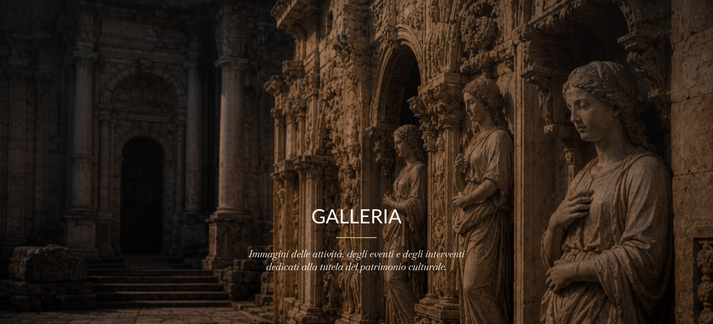 Architetture e sculture: immagine di apertura della galleria